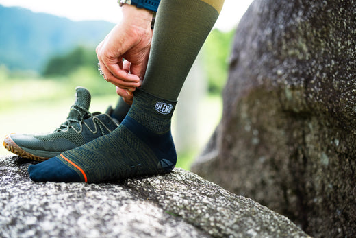 吸水・速乾性が非常に高いトレラン、トレッキング(登山)、マラソン用靴下