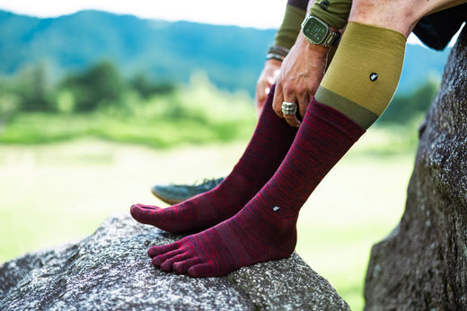 【メリノウール】登山に特化した次世代の5本指ウールソックス