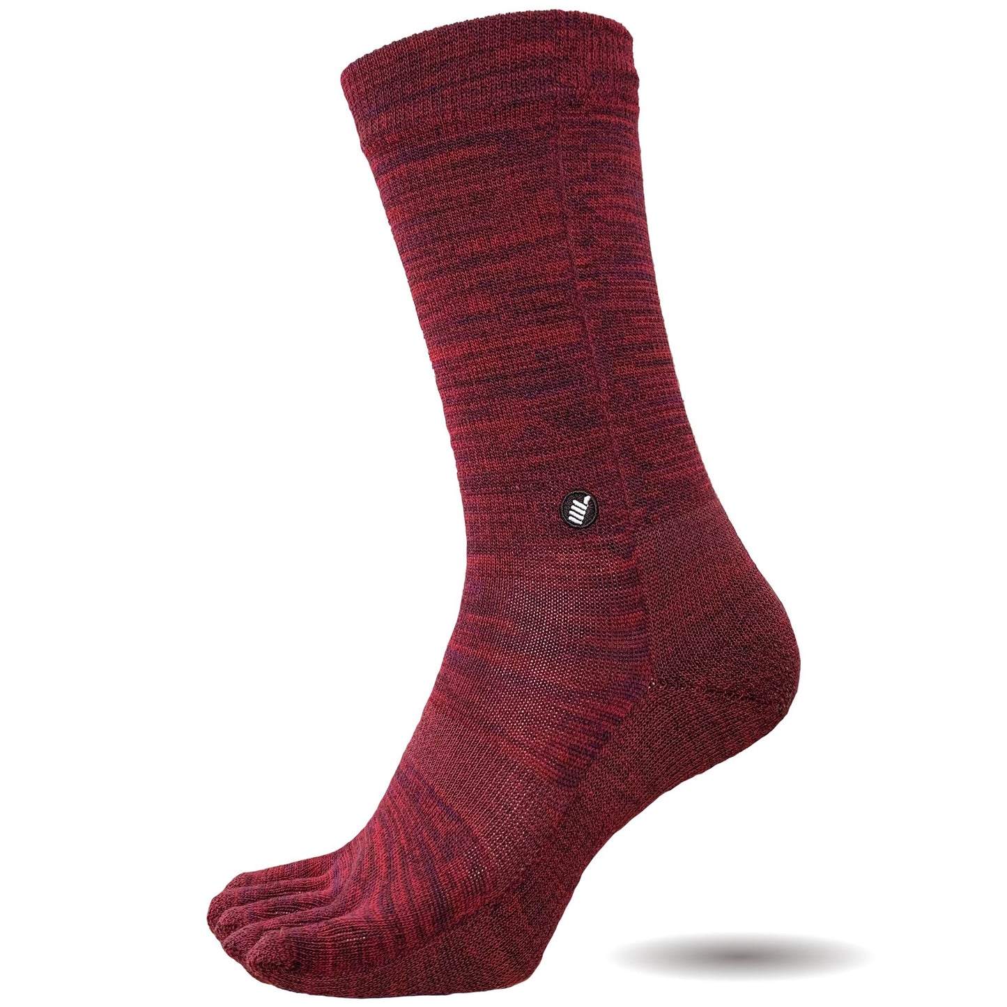 Performance wool 5 finger crew length