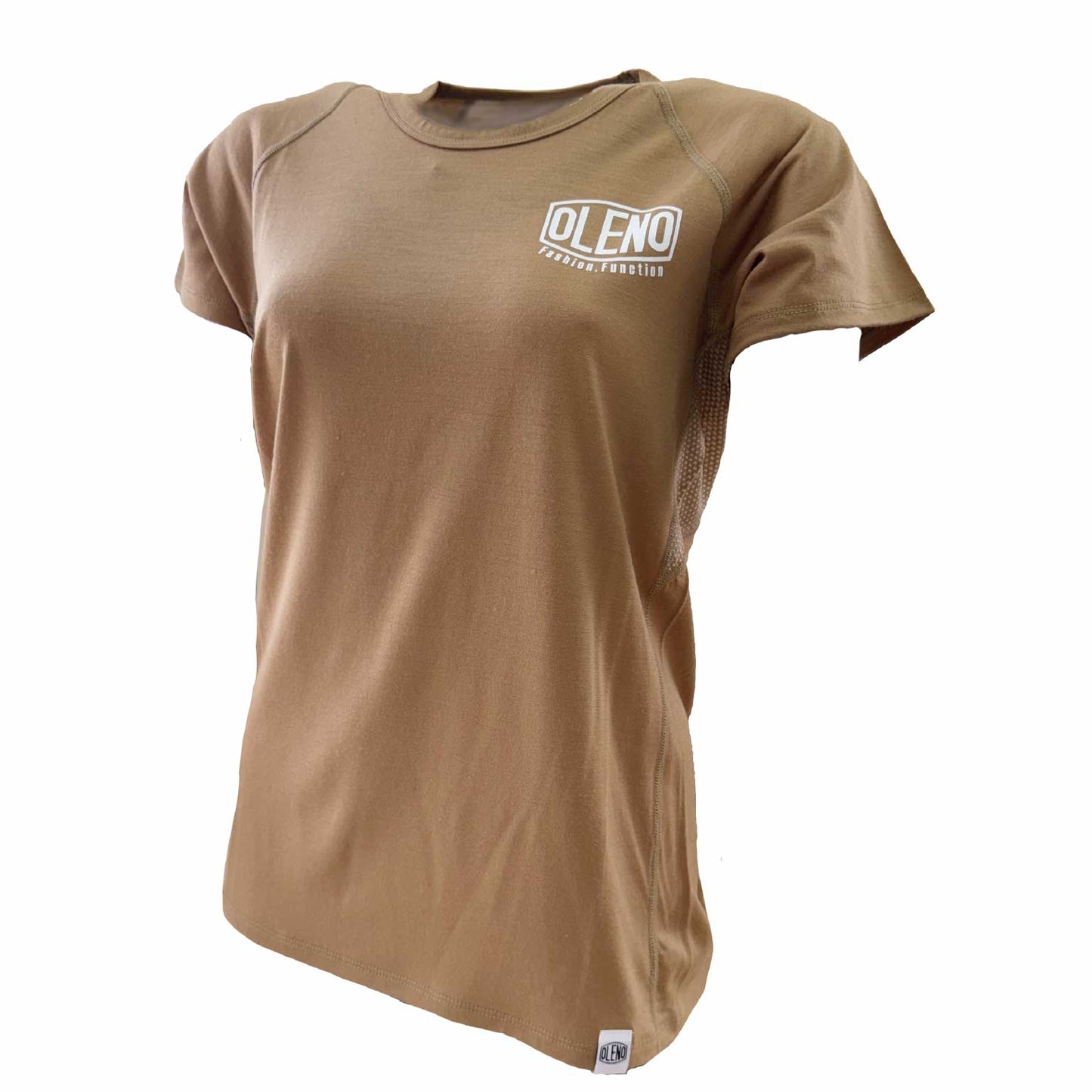 Hybrid Merino T 英文字「OLENO」