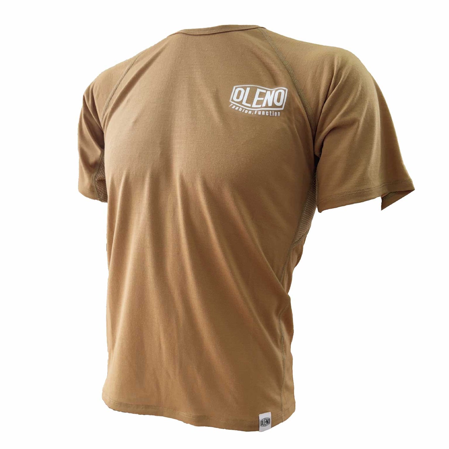 Hybrid Merino T 英文字「OLENO」