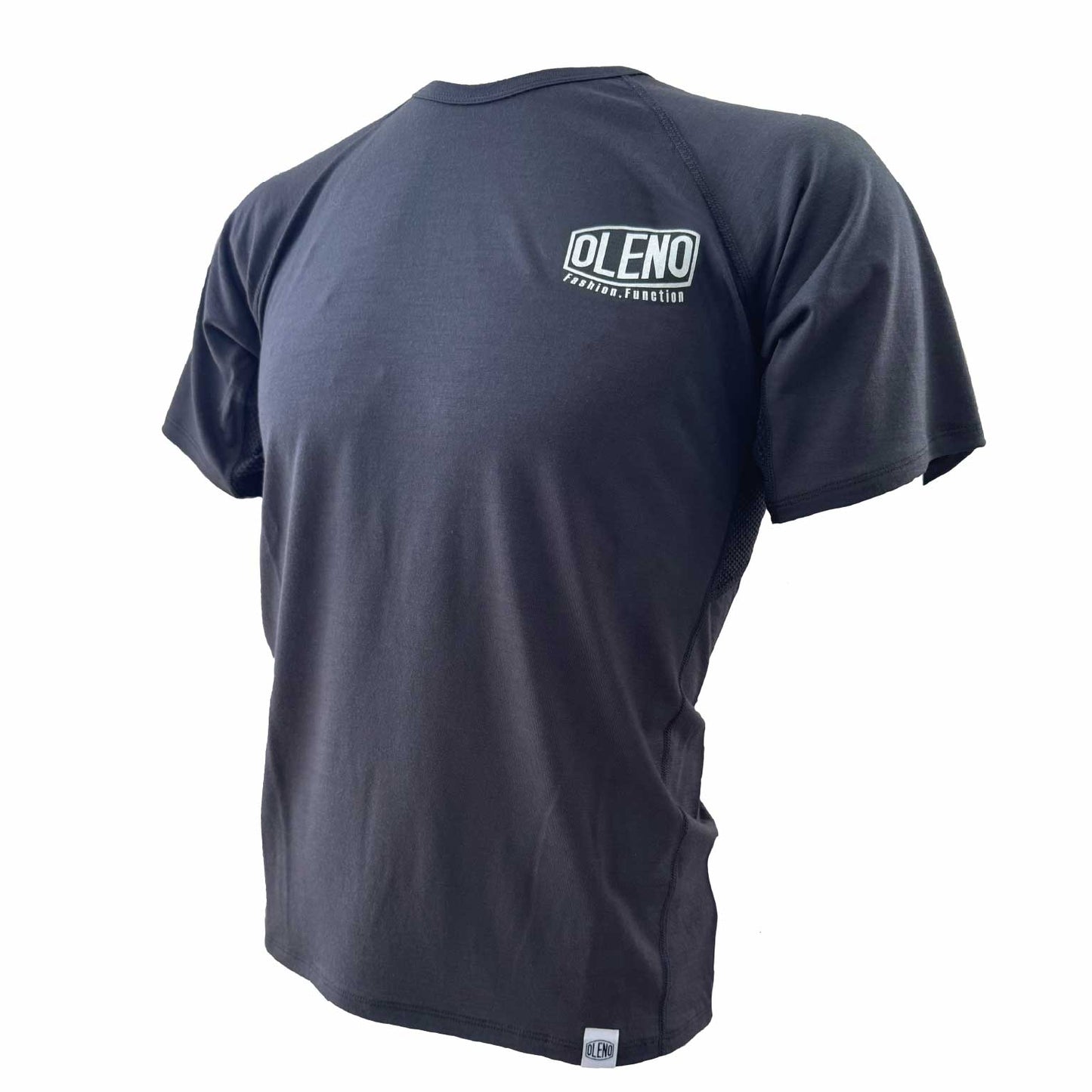 Hybrid Merino T 英文字「OLENO」