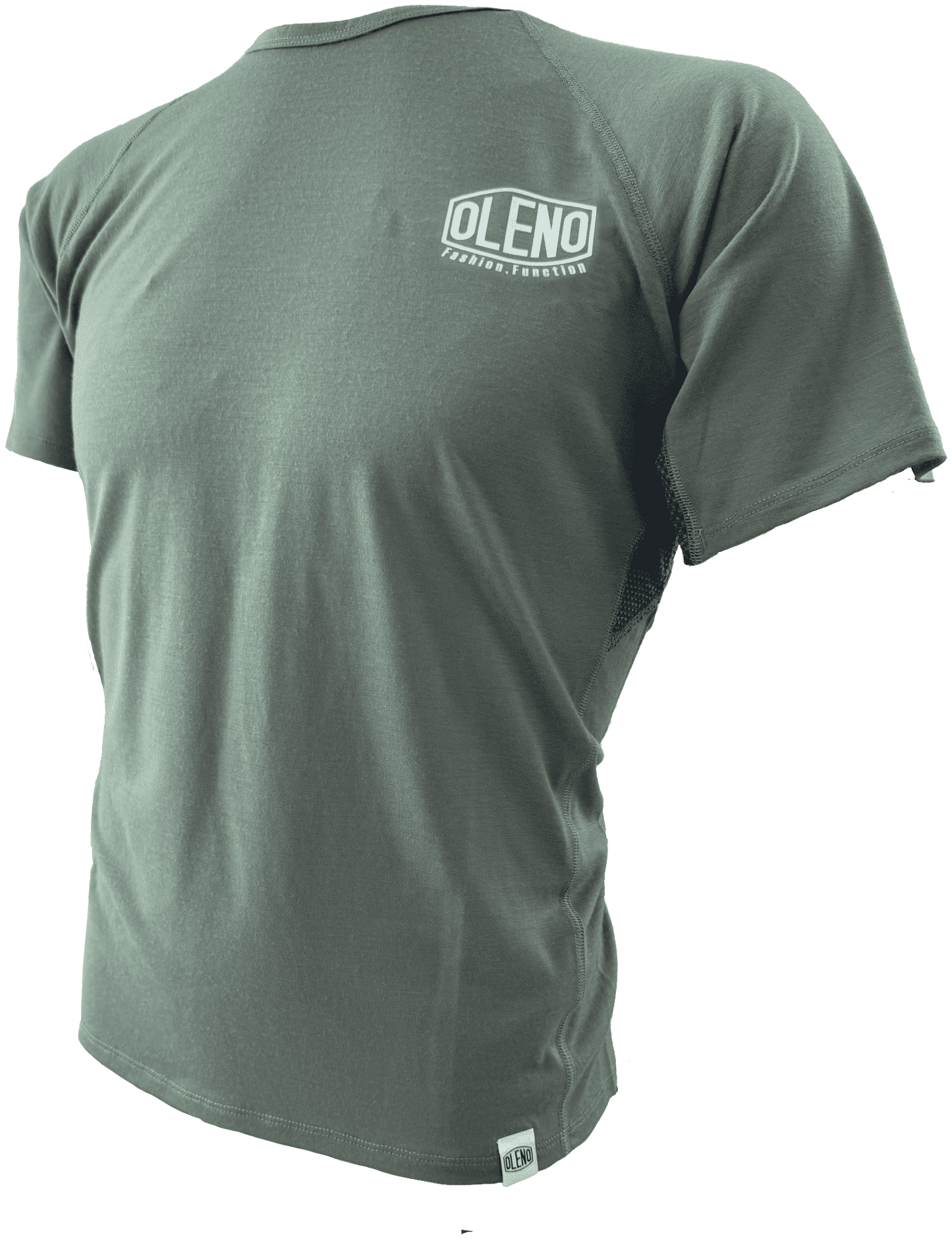 Hybrid Merino T 英文字「OLENO」