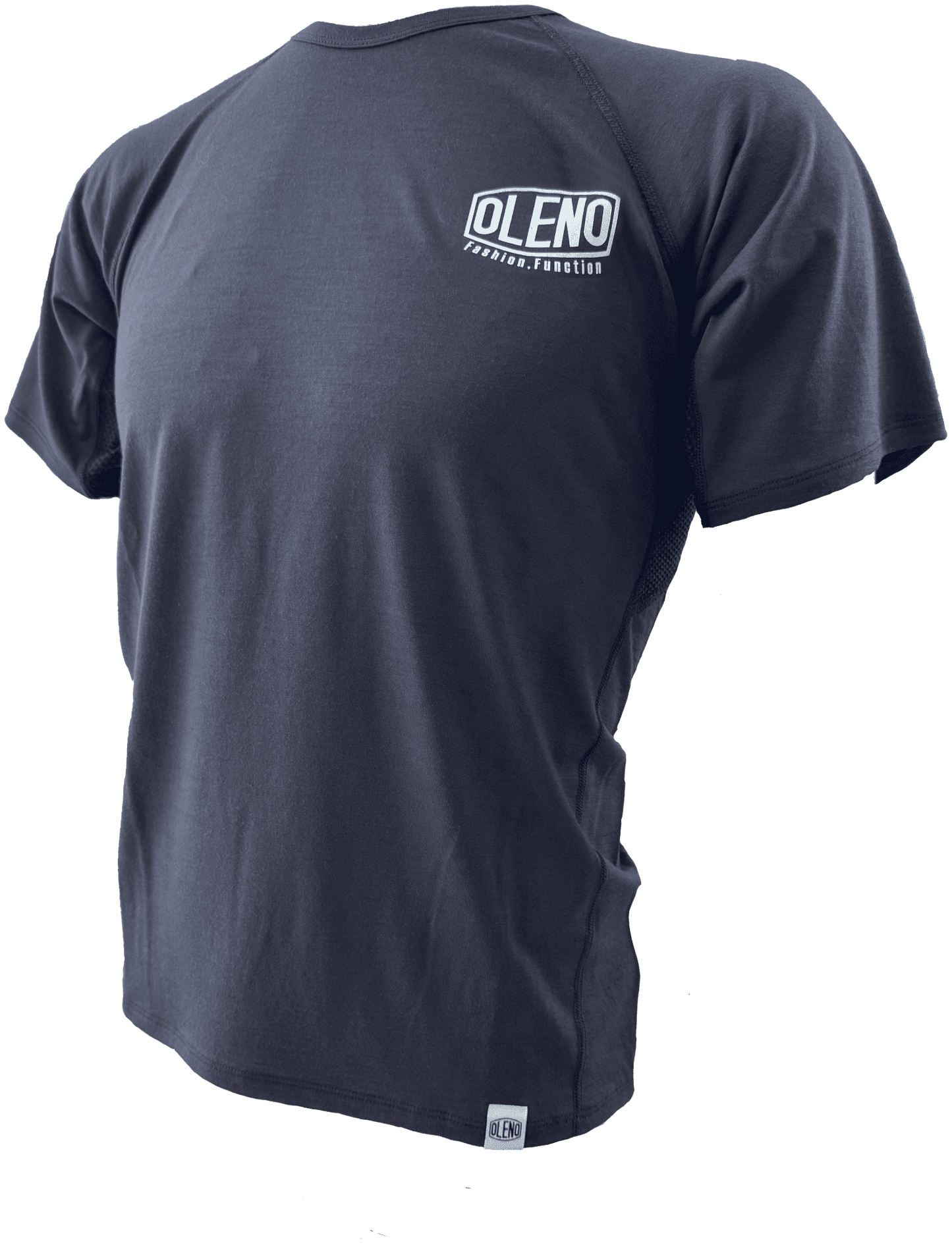 Hybrid Merino T 英文字「OLENO」