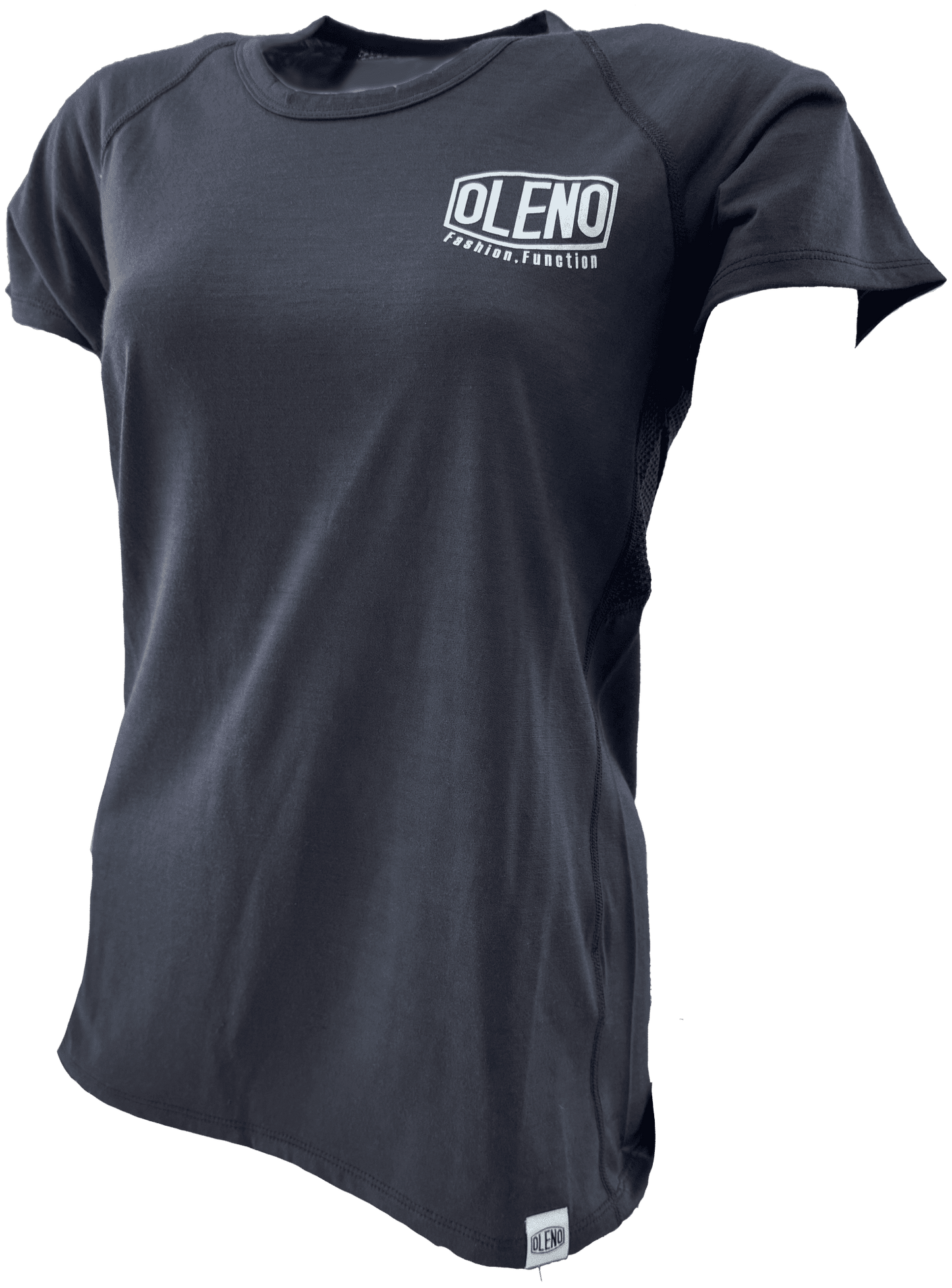 Hybrid Merino T 英文字「OLENO」