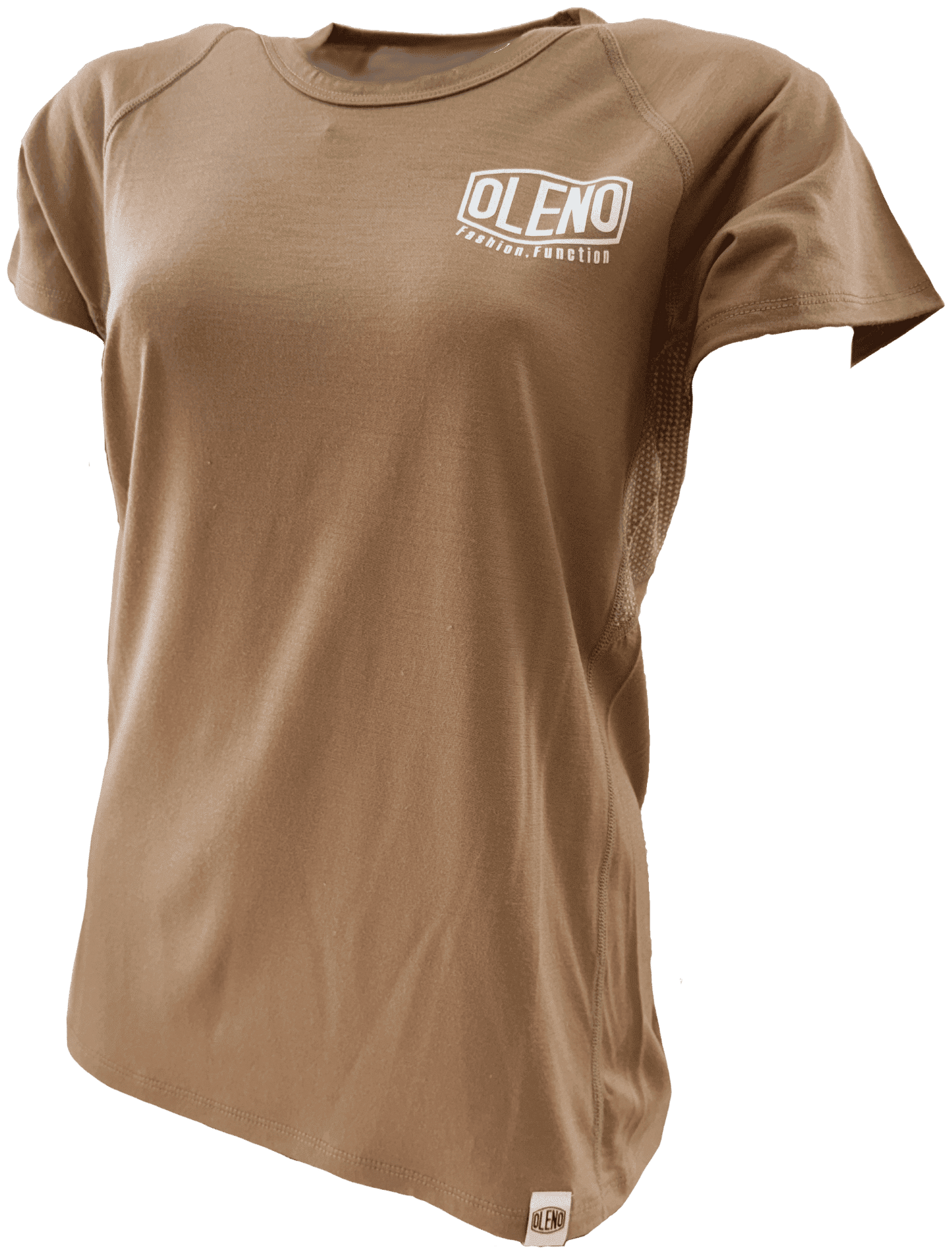 Hybrid Merino T 英文字「OLENO」