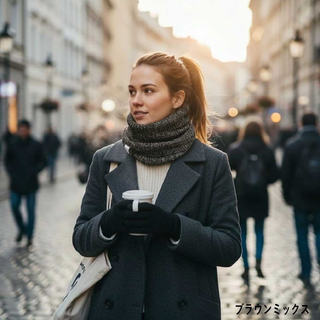 メリノウール ネックスリーブ