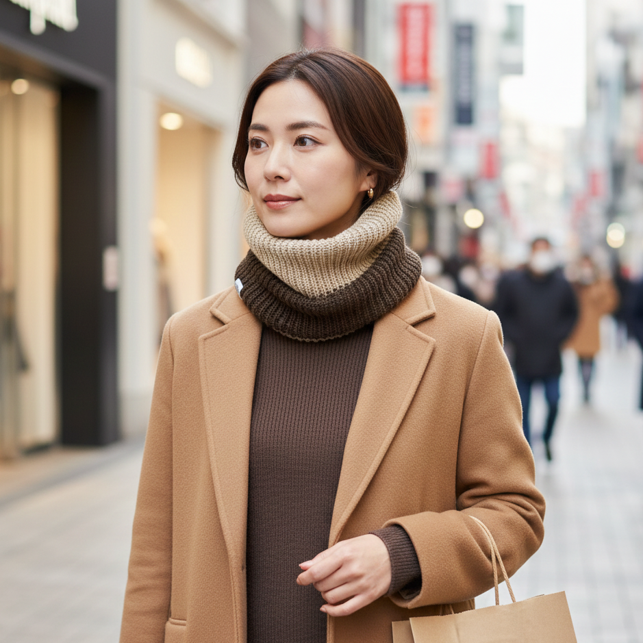 Merino wool neck sleeve